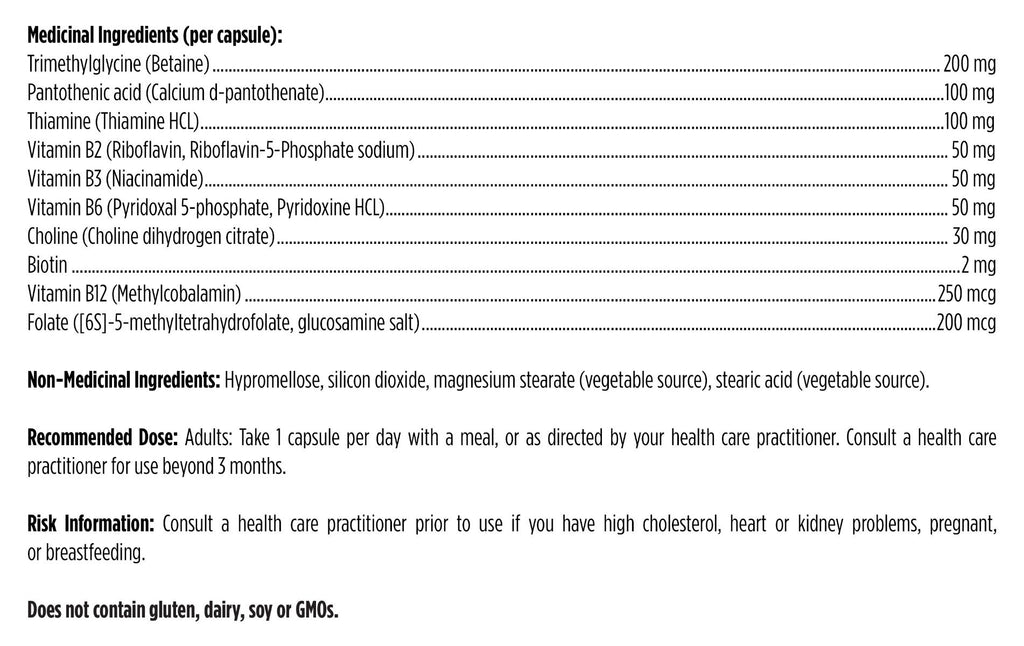 List of medicinal ingredients and non-medical ingredients with their quantities on a label.