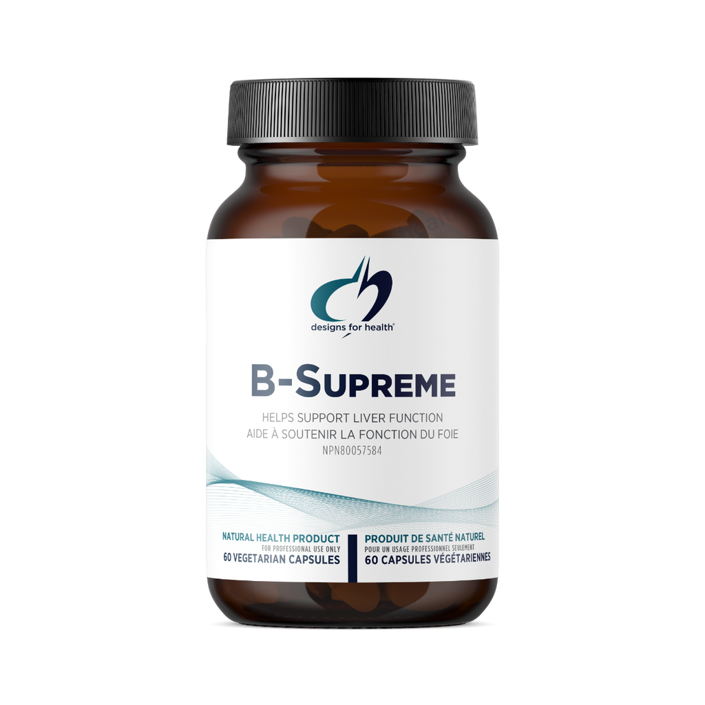 B-Supreme supplement bottle with label on a white background