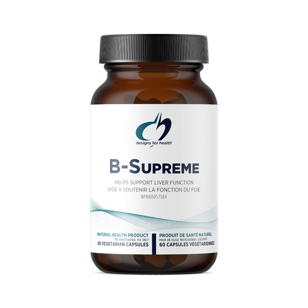 B-Supreme supplement bottle with label on a white background