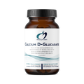 Bottle of Calcium D-Glucarate supplement with label on a white background