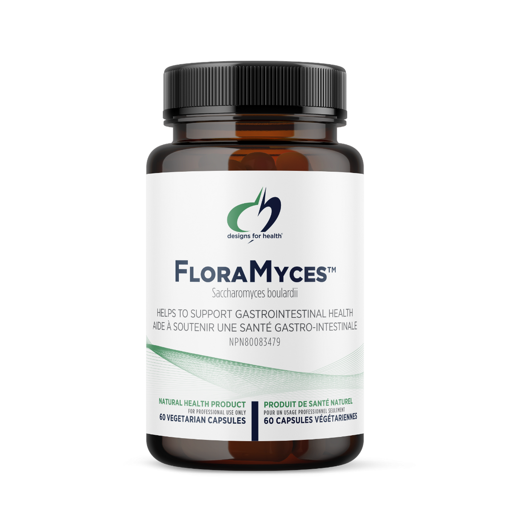 FloraMyces supplement bottle on a white background