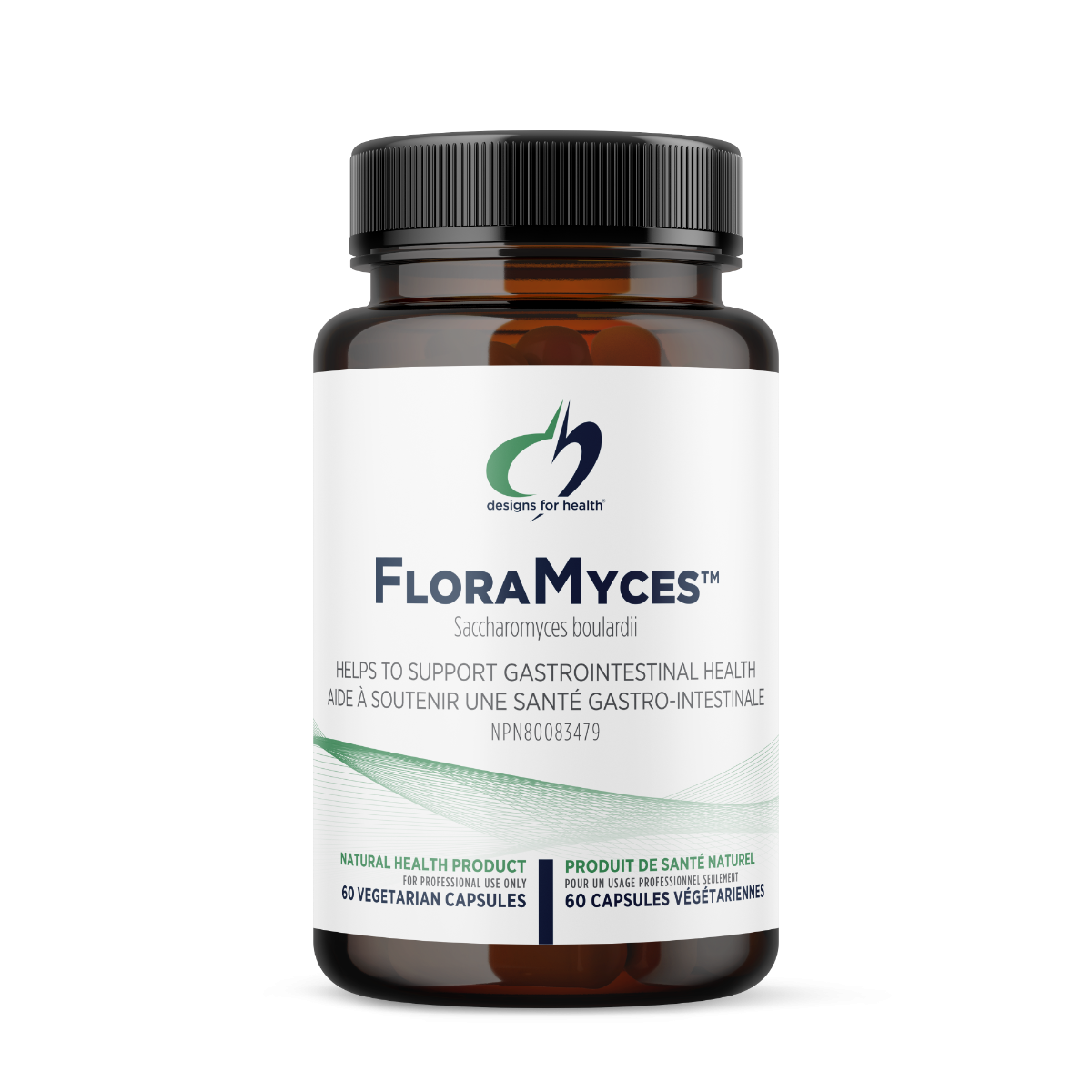 FloraMyces supplement bottle on a white background