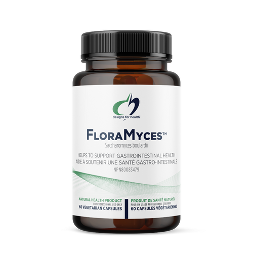 FloraMyces supplement bottle on a white background