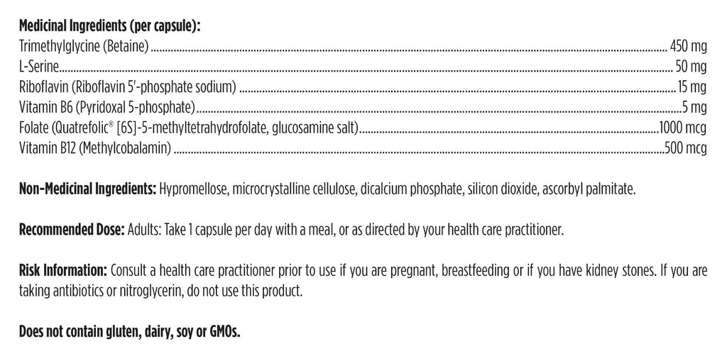 List of medicinal and non-medicinal ingredients with their quantities on a white background