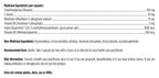 List of medicinal and non-medicinal ingredients with their quantities on a white background