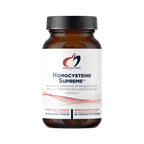 Supplement bottle labeled 'Homocysteine Supreme' on a white background