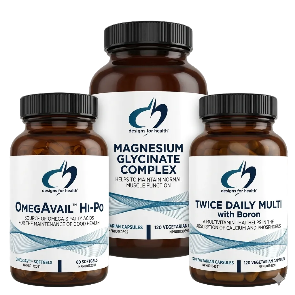 Daily Foundations Stack — Multivitamin, Omega-3 & Magnesium