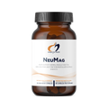 Bottle of NeuMag supplement with a white label on a white background