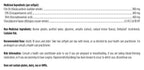 Supplement label with medicinal and non-medical ingredients, recommended dose, and risk information.