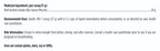 Text displaying medicinal ingredients and dosing information on a white background