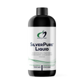 Bottle of SilverPure Liquid on a white background