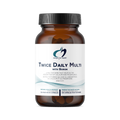 Bottle of 'Twice Daily Multi with Boron' supplement on a white background