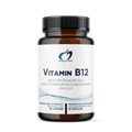 Vitamin B12 supplement bottle with label on a white background